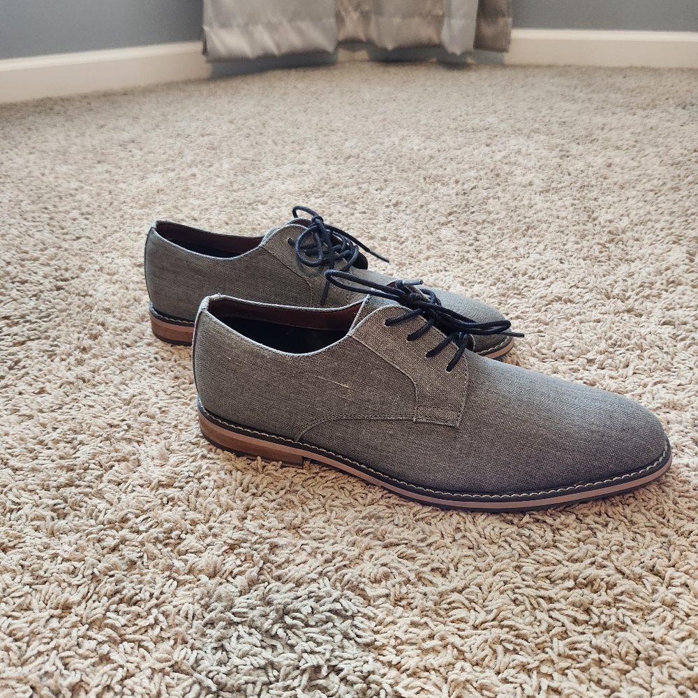 Express Mens Textile Lace Up Dress Shoes Size 10.5